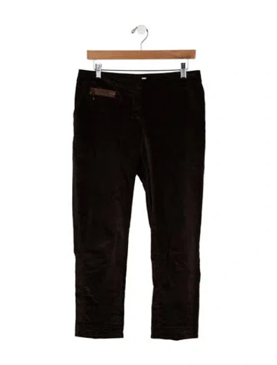 Pre-owned Blumarine Straight Leg Pants In Brown
