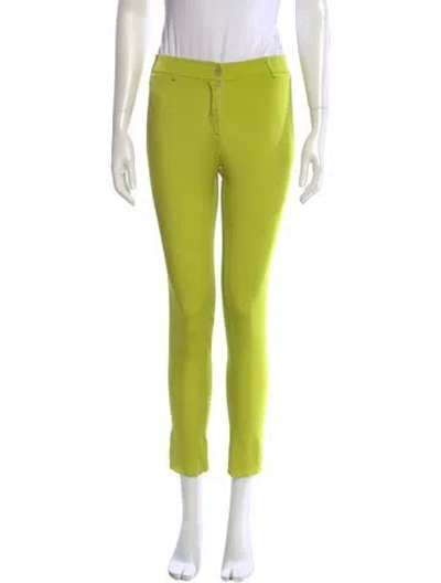 Pre-owned Blumarine Straight Leg Pants In Green