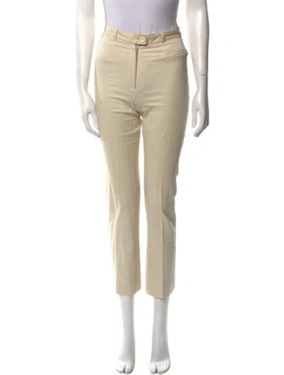Pre-owned Blumarine Straight Leg Pants In Neutral