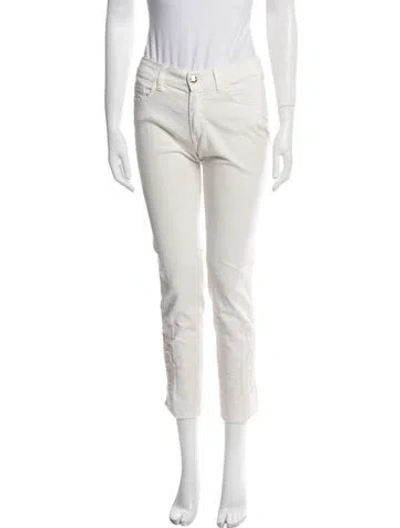 Pre-owned Blumarine Straight Leg Pants In Neutral