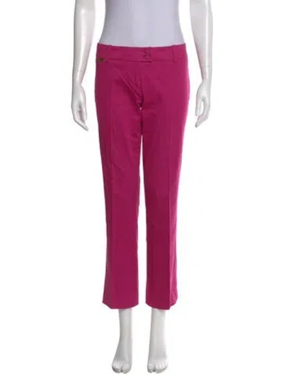 Pre-owned Blumarine Straight Leg Pants In Pink
