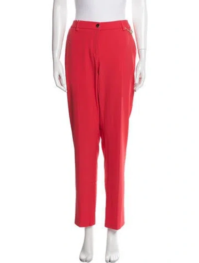 Pre-owned Blumarine Straight Leg Pants In Red