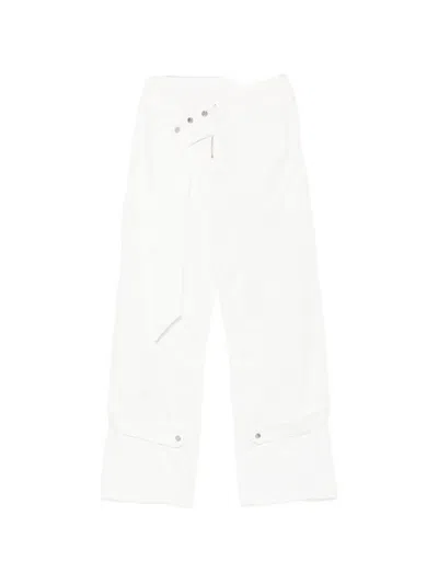Blumarine Straight Trousers In White
