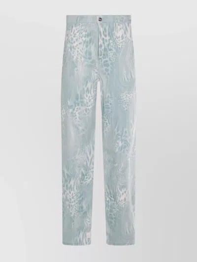 BLUMARINE STRAIGHT TROUSERS WITH POCKETS AND LOOPS