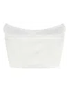 Blumarine Strapless Corset Top In White