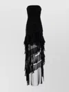 Blumarine Strapless Floor-length Dress Sheer Panels