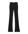 Blumarine Stretch Cotton Pants With Eyelets And Straps In Black