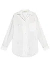 Blumarine Striped Shirt In White