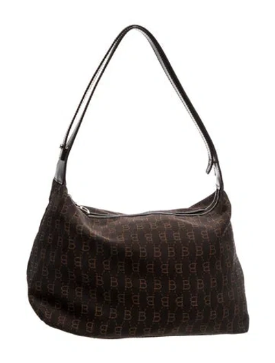 Pre-owned Blumarine Suede Shoulder Bag In Brown