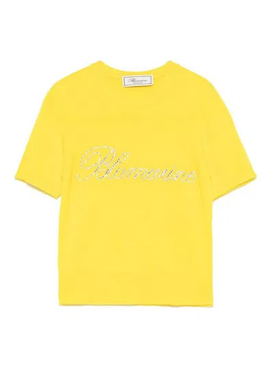 Blumarine Sweater In Yellow