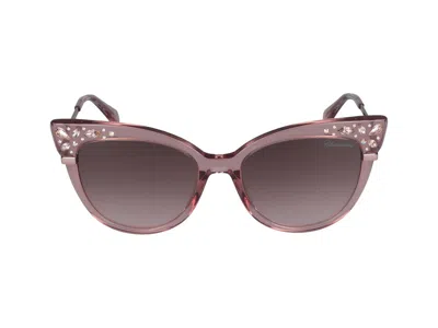 Blumarine Sunglasses In Pink Transparent Glossy