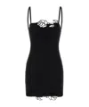 Blumarine Mini Abito In Cady Nero Donna In Black