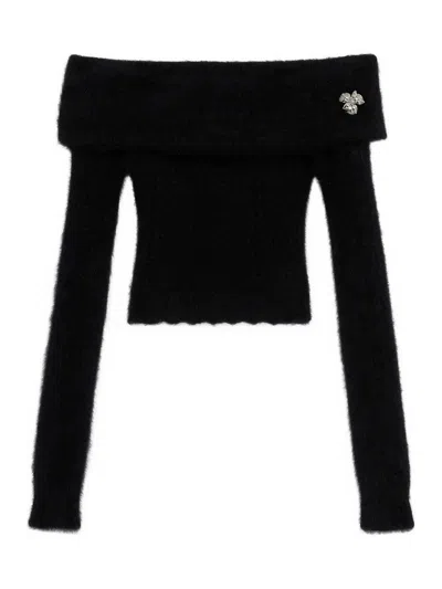 BLUMARINE SUÉTER CUELLO REDONDO - NEGRO