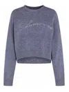 Blumarine Sweaters Grey Excalibur In Blue