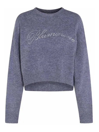 BLUMARINE SUÉTER CUELLO REDONDO - GRIS