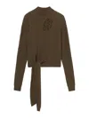 Blumarine Knitwear In Green Polyamide In Neutral
