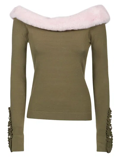 Blumarine Sweater In Green