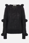 Blumarine Knitwear In Black Wool