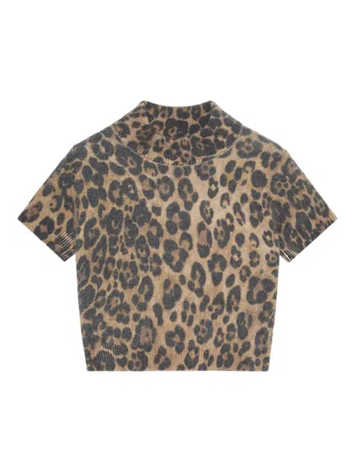 Blumarine Sweaters In Animal Print