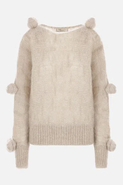 Blumarine Sweaters In Beige Tapioca