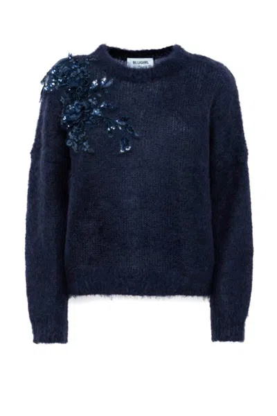 Blumarine Sweaters In Blue