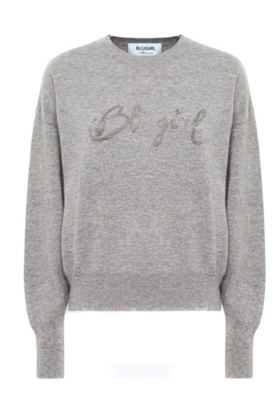 Blumarine Sweaters In Gray