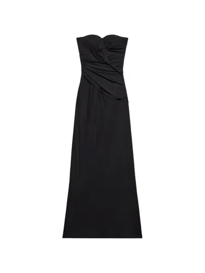 Blumarine Sweetheart-neck Gown In Black