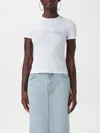 Blumarine Rhinestone-embellished Butterfly-motif T-shirt In Weiss