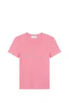 Blumarine Pink Cashmere Cropped Sweater In Pink