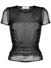 Blumarine Hotfix Logo Second Skin Mesh T-shirt