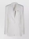Blumarine Tailored Jacket Notched Lapels In Gray