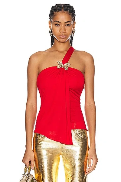 Blumarine Tank Top In Lipstick Red