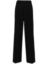 Blumarine Tapered Trousers In Black