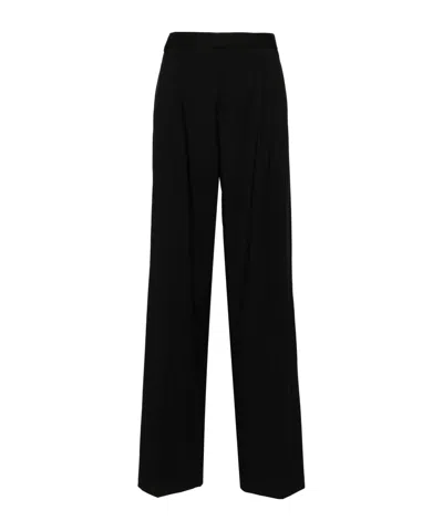 Blumarine Tapered Trousers In Black