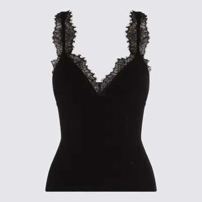 Blumarine Top Blacks And Greys In Multi