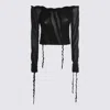 Blumarine Top Blacks And Greys In Black