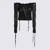 Blumarine Top Blacks And Greys In Black