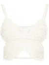 Blumarine Top Maglia Farfalla Clothing In Beige