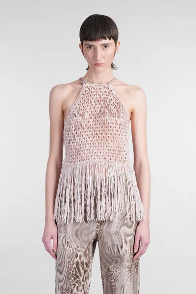 Blumarine Topwear In Rose-pink Cotton