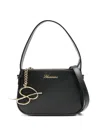 Blumarine Toy Logo-charm Tote Bag In Black