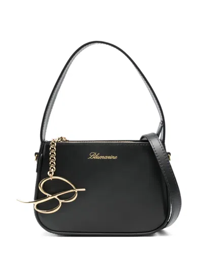 Blumarine Toy Logo-charm Tote Bag In Black