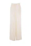Blumarine Wide-leg Trousers In Gabardine