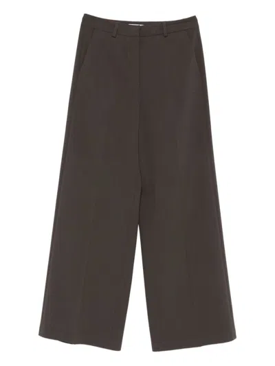 Blumarine Trousers In Gray