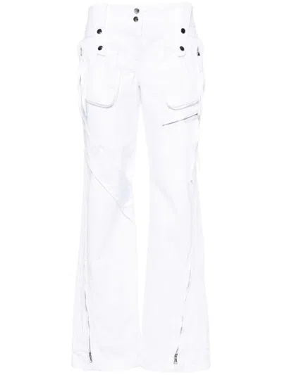 Blumarine Trousers In White