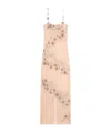 Blumarine Sequin-embellished Tulle Maxi Dress In Nude