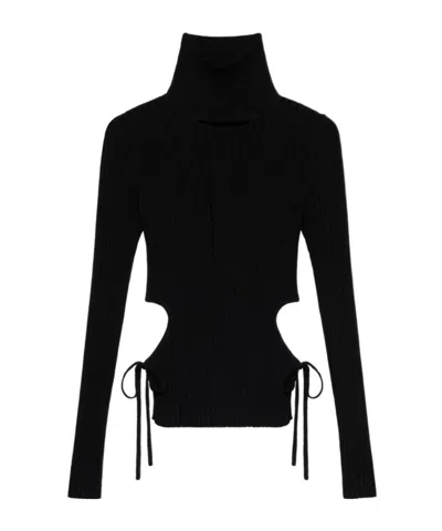 BLUMARINE TURTLENECK CUT-OUT TOP