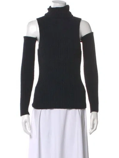 Pre-owned Blumarine Turtleneck Sweater In Black
