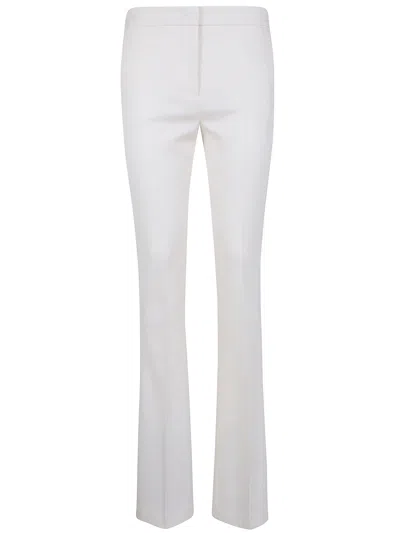 Blumarine Twill Pant In White