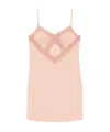 Blumarine Lace-detail Mini Dress In Pink