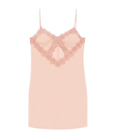 Blumarine V-neck Dress In Pink